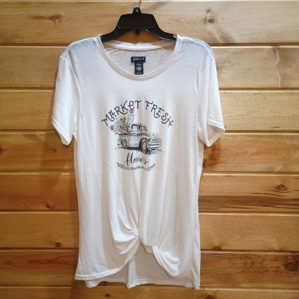 Market Fresh White Short Sleeve Tee
